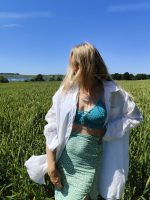 Tamborēts kokvilnas vasaras tops - Attēls 2