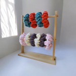 Tamborēta velveta matu gumija