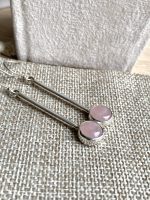 Sudraba auskari ar rozā kvarcu “Romantika” - Attēls 4