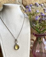 Sudraba kaklarota ar dzintaru “Saules lāse” - Attēls 3