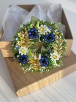 Broša ziedu vainags VASARAS PIESKĀRIENS - Attēls 4