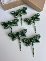 Broša smaragda zaļa “SPĀRĪTE” - Attēls 5