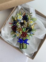 Broša ar vasaras pļavu ziediem