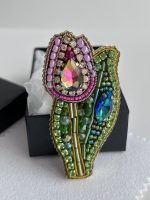 Krāsaina broša TULPĪTE - Attēls 2