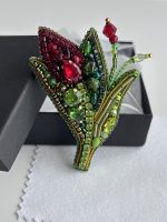 Broša sarkana TULPĪTE - Attēls 2