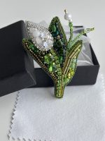 Broša balta TULPĪTE - Attēls 2