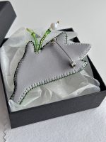 Broša balta TULPĪTE - Attēls 4