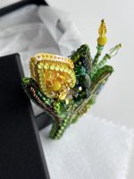 Broša dzeltena TULPĪTE - Attēls 3