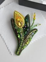 Broša dzeltena TULPĪTE - Attēls 2