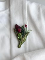 Broša sarkana TULPĪTE - Attēls 6