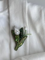 Broša balta TULPĪTE - Attēls 5