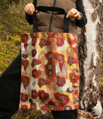 Auduma plecu soma "Dabas rakstu pasaule", 6 dažādi dizaina varianti - Attēls 9