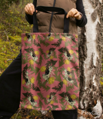 Auduma plecu soma "Dabas rakstu pasaule", 6 dažādi dizaina varianti - Attēls 10