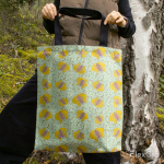 Auduma plecu soma "Dabas rakstu pasaule", 6 dažādi dizaina varianti - Attēls 12