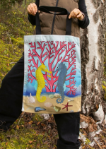 Auduma plecu soma “Krāsainā jūras pasaule" - Attēls 2