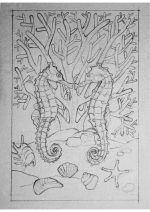 Auduma plecu soma “Krāsainā jūras pasaule" - Attēls 3