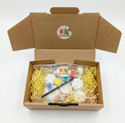 radošais komplekts bērniem no ģipša krāsojamais