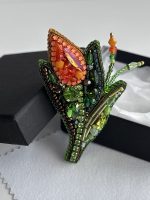 Broša oranža TULPĪTE - Attēls 4