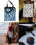 Auduma plecu soma "Dabas rakstu pasaule", 6 dažādi dizaina varianti - Attēls 5