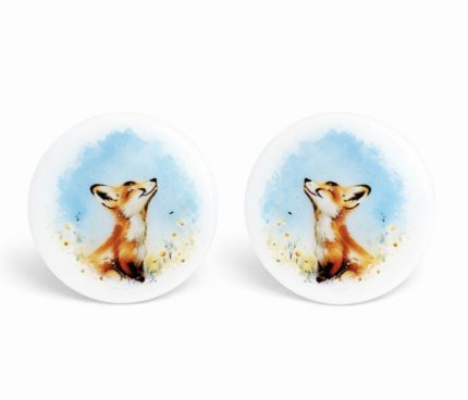 Polimērmāla auskari lapsa