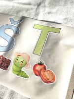 Uzlīmes Afabēts bērniem. Mācies burtus radoši. Istabas dekors. Lietderīga dāvana bērniem. Līmpapīra uzlīmes