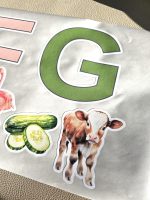 Uzlīmes Afabēts bērniem. Mācies burtus radoši. Istabas dekors. Lietderīga dāvana bērniem. Līmpapīra uzlīmes