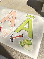 Uzlīmes Afabēts bērniem. Mācies burtus radoši. Istabas dekors. Lietderīga dāvana bērniem. Līmpapīra uzlīmes