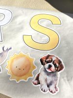 Uzlīmes Afabēts bērniem. Mācies burtus radoši. Istabas dekors. Lietderīga dāvana bērniem. Līmpapīra uzlīmes