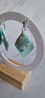 Jūras stikliņu zaļie auskari - Attēls 3