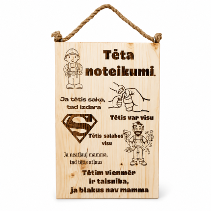 Koka dekors TĒTA noteikumi