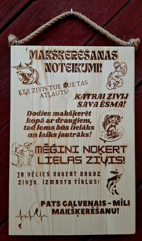 Koka dekors MAKŠĶERĒŠANAS noteikumi