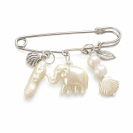 sudraba piespraude ar zilonīti