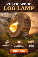 Dabīga koka lampa - Attēls 3