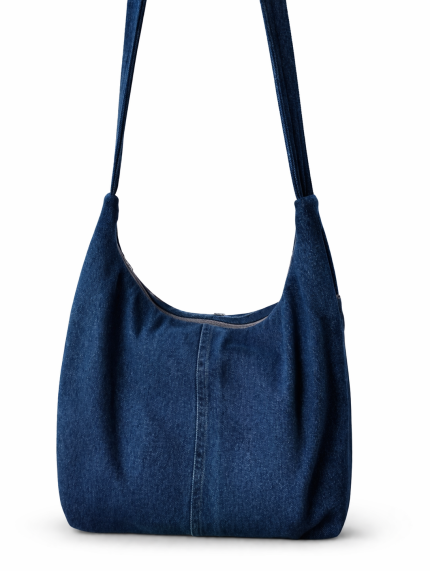 Džinsa auduma pleca soma