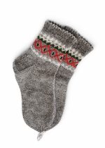 vilnas zeķes ar rakstu sievietēm