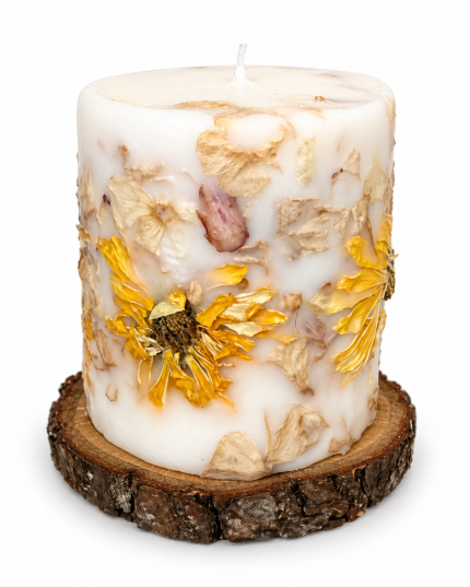 Botāniskā svece no dabīgā vaska