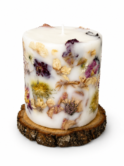 Botāniskā svece no dabīgā vaska