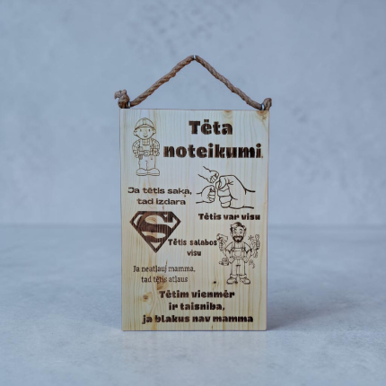 Koka dekors TĒTA noteikumi