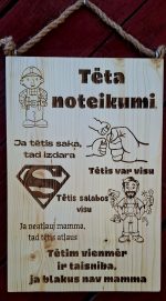 Koka dekors TĒTA noteikumi