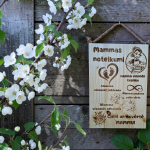 Koka plāksnīte "Mammas noteikumi" - Attēls 3