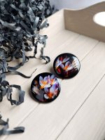 Polimērmāla auskari "Krokusi" - Attēls 2