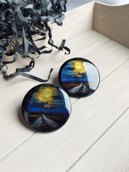 viegli polimērmāla auskari