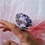 Gredzens ar ZIEDU gaiši violetā krāsā - Attēls 8