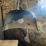 Industriāla lampa no veca čuguna poda - Attēls 5