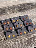 Mazie dzintara auskariņi, dažādas formas - Attēls 10