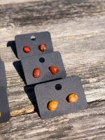 Mazie dzintara auskariņi, dažādas formas - Attēls 5