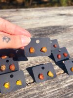 Mazie dzintara auskariņi, dažādas formas - Attēls 8