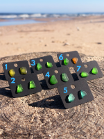 Jūras stikla auskariņi, dažādas formas un toņi - Attēls 11