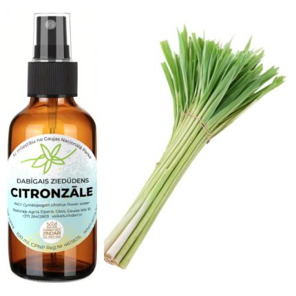 Dabīgais ziedūdens (hidrolāts) CITRONZĀLE