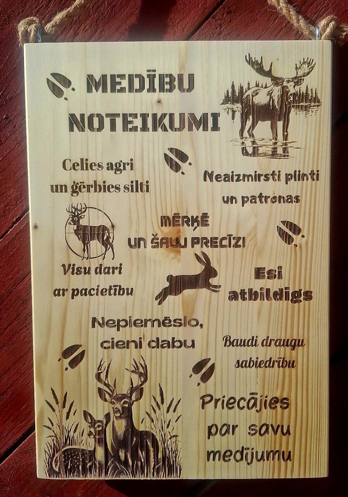 Dekors MEDĪBU noteikumi